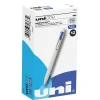 uni one Retractable Gel Pens, Medium Point, 0.7mm, Blue Ink, Dozen (70363)
