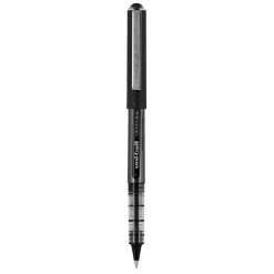 Uni Vision Rollerball Pen,Micro Point, Black Ink, Dozen (60106)