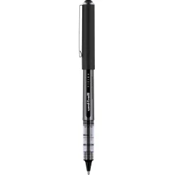 Uni Vision Rollerball Pen,Micro Point, Black Ink, Dozen (60106)