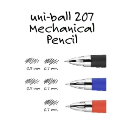 uni-ball 207 Mechanical Pencil, 0.7mm, #2 Medium Lead, 2/Pack (90181)
