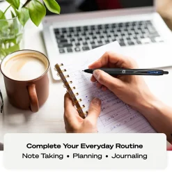 uni-ball 207 Plus+ Retractable Gel Pens, Medium Point, 0.7mm, Black Ink, 4/Pack (70460)