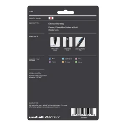 uniball 207 Plus+ Retractable Gel Pens, Medium Point, 0.7mm, Assorted Inks, 6/Pack (70491)