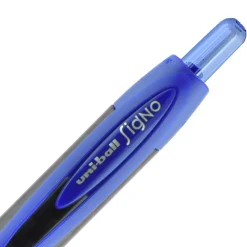 uniball 307 Retractable Gel Pens, Medium Point, 0.7mm, Blue Ink, 3/Pack (1927593)