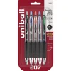 uni-ball 207 Retractable Gel Pens, Medium Point, 0.7mm, Assorted Ink, 5/Pack (1960307)