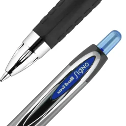 uniball 207 Retractable Gel Pens, Medium Point, 0.7mm, Blue Ink, 12/Pack (33951)