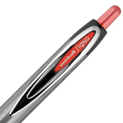 uniball 207 Retractable Gel Pens, Medium Point, 0.7mm, Red Ink, Dozen (33952)