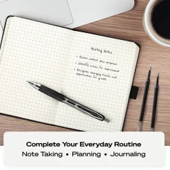 uni-ball 207 Signo RT Retractable Gel Pens, Medium Point, 0.7mm, Black Ink, 4/Pack (33960)