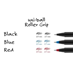uniball Deluxe Rollerball Pen, Micro Point, 0.5mm, Blue Ink (60027)