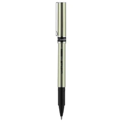 uni-ball Deluxe Rollerball Pens, Fine Point, Black Ink, 12/Pack (60052)
