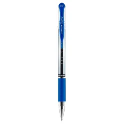 uniball Gel Grip Gel Pens, Medium Point, 0.7mm, Blue Ink, 12/Pack (65451)