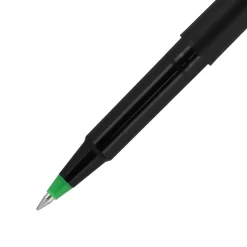 uniball Roller Pen, Micro Point, 0.5mm, Green Ink, Dozen (60154)