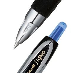 uni-ball Signo 207 Retractable Gel Pen, Fine Point, Black Ink, 5/Pack (1960240)