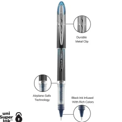 uniball Vision Elite BLX Rollerball Pens, Micro Point, 0.5mm, Blue Ink (69020)