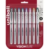uni-ball Vision Elite Rollerball Pens, Micro Point, Assorted Colors Ink, 8 Pack (58092)
