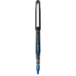 uniball Vision Needle Rollerball Pens, Micro Point, 0.5mm, Blue Ink, 12/Pack (1734919)