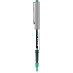 uni-ball Vision Roller Ball Pen, Fine Point, 0.7mm, Green Ink, 12/Pack (60386)