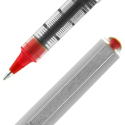 uniball Vision Rollerball Pens, Fine Point, 0.7mm, Red Ink (60139)