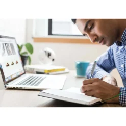 uniball Vision Rollerball Pen, Micro Point, 0.5mm, Blue Ink, Dozen (60108)