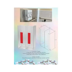 Unicorn Acrylic Wall-Mounted Bathroom Dispenser, Clear (TOP-08500)