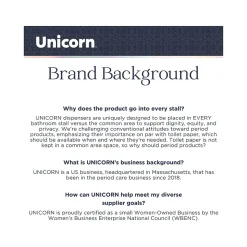 Unicorn Acrylic Wall-Mounted Bathroom Dispenser, Clear (TOP-08500)