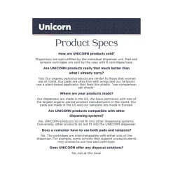 Unicorn Acrylic Wall-Mounted Bathroom Dispenser, Clear (TOP-08500)