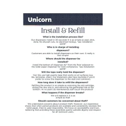 Unicorn Acrylic Wall-Mounted Bathroom Dispenser, Clear (TOP-08500)