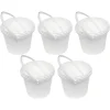 Unimed Defender ES Plastic, 5-Liter Capacity Bucket, White, 5/Box (JPWP515T38)