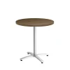 Union & Scale™ Multipurpose 30" Round Pinnacle Laminate Seated Height Silver Base Table (54812)