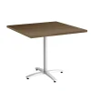 Union & Scale™ Multipurpose 36" Square Pinnacle Laminate Seated Height Silver Base Table (54832)