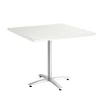 Union & Scale™ Multipurpose 36" Square Silver Mesh Laminate Seated Height Silver Base Table (54824)