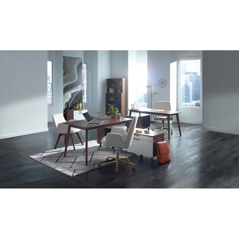 Union & Scale™ Essentials 5 Shelf 72"H Laminate Bookcase, Espresso (UN56975)