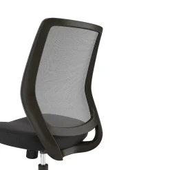 Union & Scale™ Essentials™ Armless Ergonomic Fabric Swivel Task Chair, Black (UN59378)