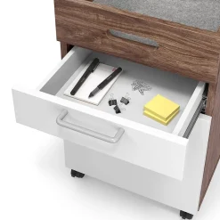 Union & Scale™ Essentials 2-Drawer Mobile Vertical File Cabinet, Letter/Legal, Lockable, 24.2