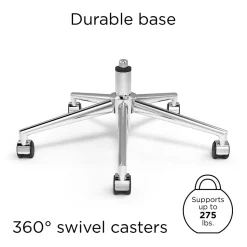 Union & Scale™ Everell Ergonomic Fabric Manager Chair, Heather Gray (53279)