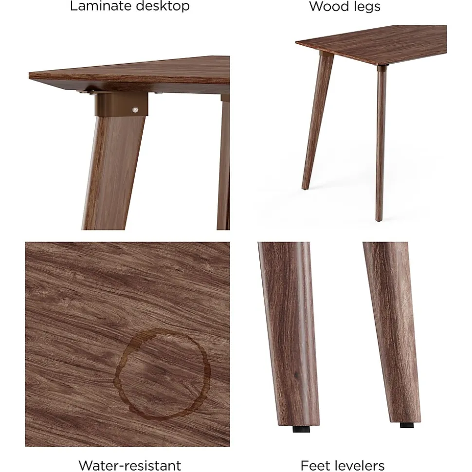 Union & Scale™ MidMod 42"W Writing Desk, Espresso (UN60412-CC)