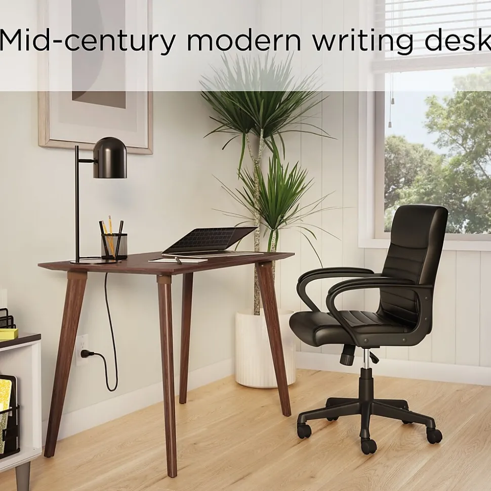 Union & Scale™ MidMod 42"W Writing Desk, Espresso (UN60412-CC)