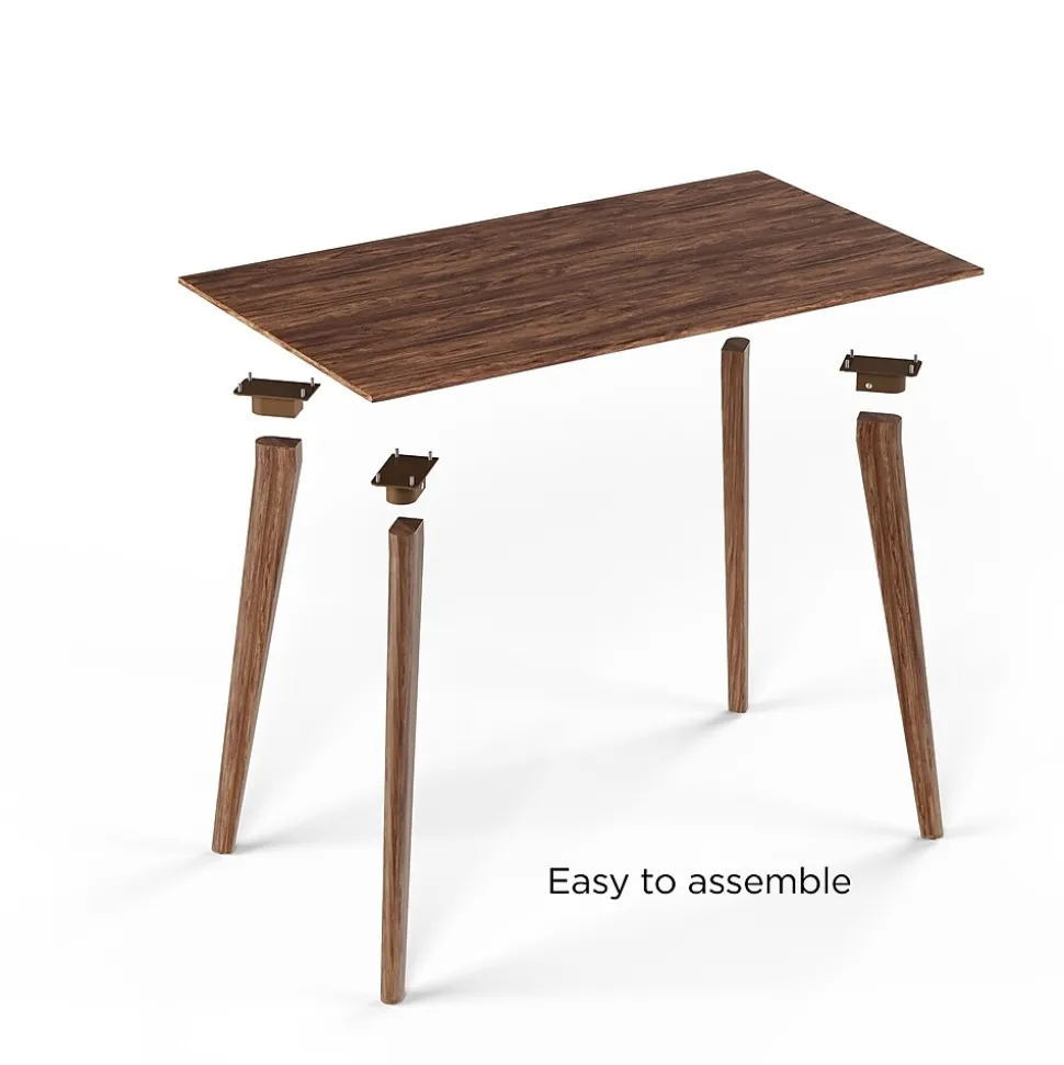 Union & Scale™ MidMod 42"W Writing Desk, Espresso (UN60412-CC)