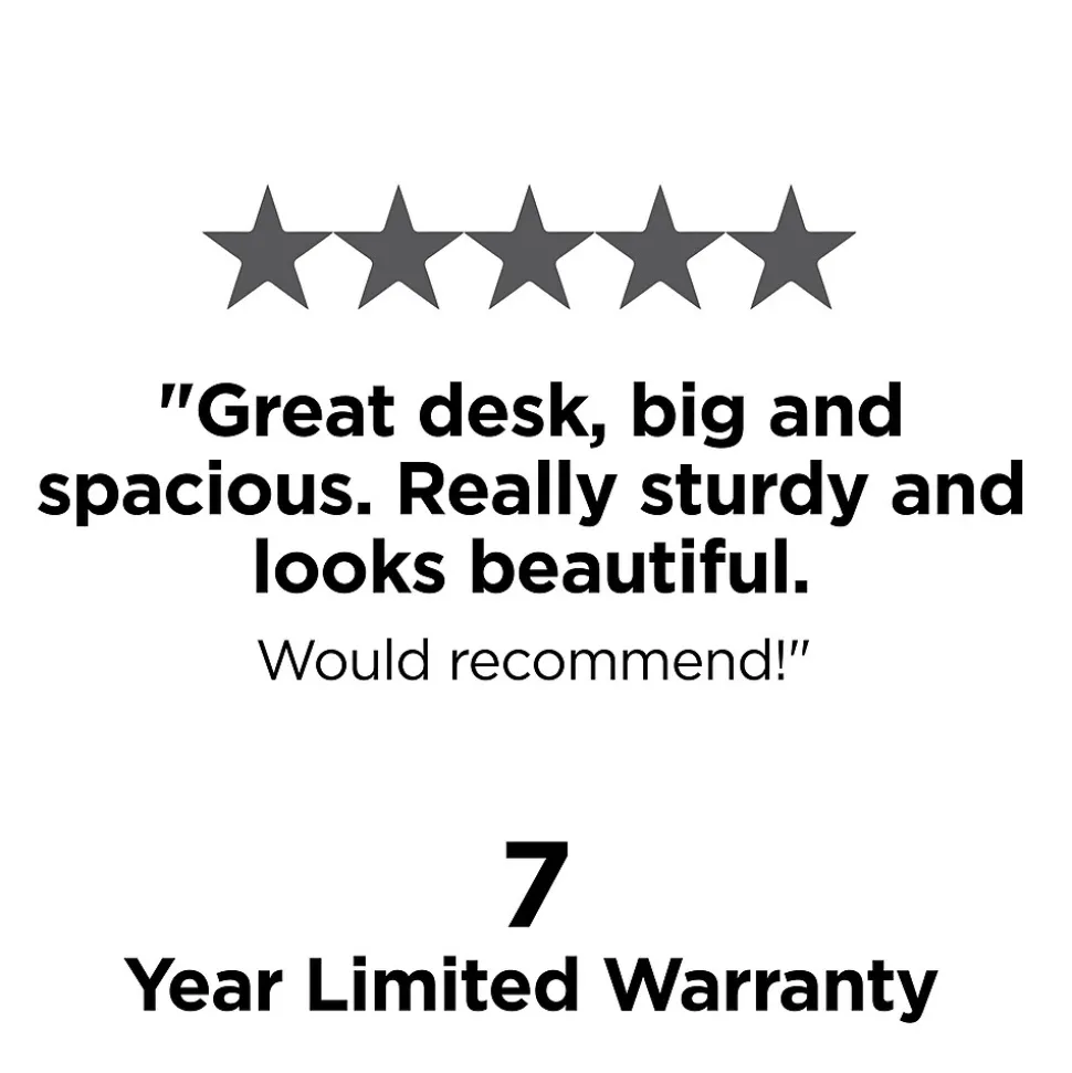 Union & Scale™ MidMod 42"W Writing Desk, Espresso (UN60412-CC)