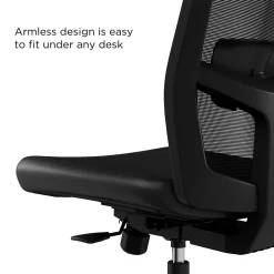 Union & Scale™ Workplace2.0™ 500 Series Armless Vinyl Task Chair, Black 52266)