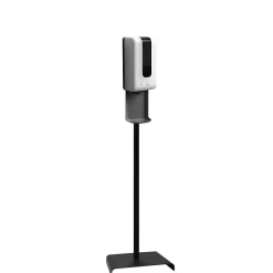 Universal Automatic Floor Stand Hand Soap/Hand Sanitizer Dispenser, Black (F1406-S-T-S)