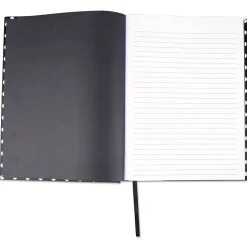 Universal Casebound Hardcover Notebook, Black with White Dots, 1-Subjects, 10 1/4 x 7 5/8, Each (66350)