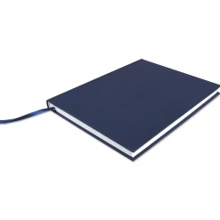 Universal Casebound Hardcover Notebook, Dark Blue Linen, 1-Subjects, 10 1/4 x 7 5/8, Each (66352)
