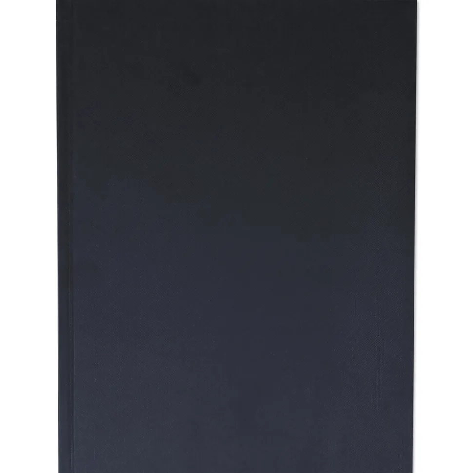 Universal Casebound Hardcover Notebook, Black Linen, 1-Subjects, 10 1/4 x 7 5/8, Each (66353)