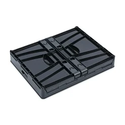 Universal Collapsible Crate, 17 1/4 X 14 1/4 X 10 1/2, Black/gray, 2/pack