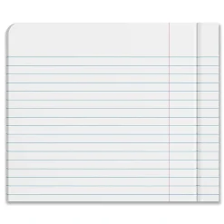 Universal Composition Book, Wide Rule, 7 1/2 X 9 3/4, White, 100 Sheets, 6/pack