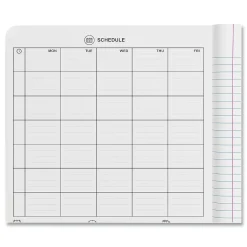 Universal Composition Book, Wide Rule, 7 1/2 X 9 3/4, White, 100 Sheets, 6/pack