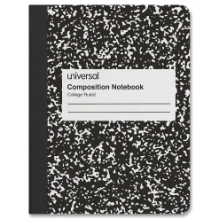 Universal Composition Book, College Rule, 7 1/2 X 9 3/4, White, 100 Sheets
