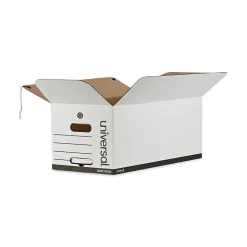 Universal Corrugated Boxes, Letter Size, White, 12/Carton (UNV75121)