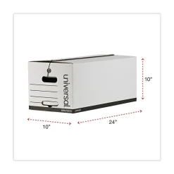 Universal Corrugated Boxes, Letter Size, White, 12/Carton (UNV75121)