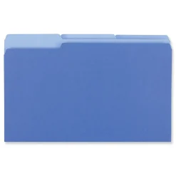Universal File Folder, Legal Size, Blue, 100/Box (UNV15301)